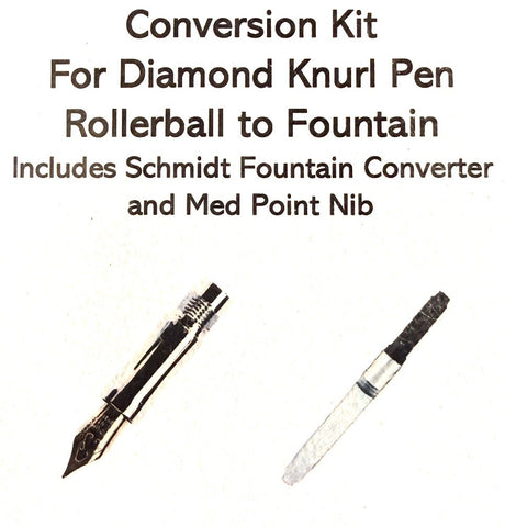 Diamond Knurl Conversion Kit - Rollerball to Fountain