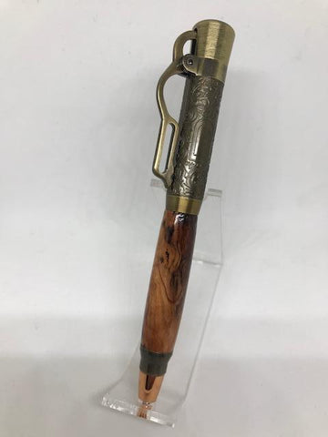 Antique Brass Lever Action Pen