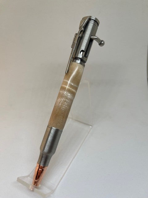 Mini 30 Caliber Bolt-Action Pen, Bullet Pen, Handmade Pen